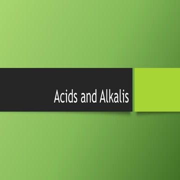 9 acids and alkai ph