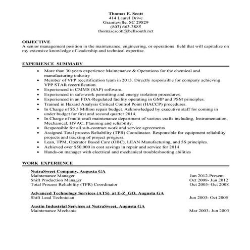 Kevin A Gibson resume | DOCX