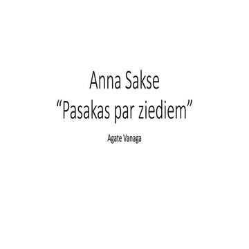 A.Sakse "Pasakas par ziediem"