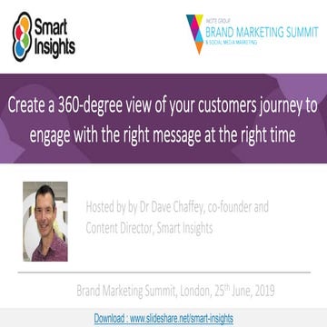 Panel Discussion: Create a 360-degree view of your customers journey to engag...