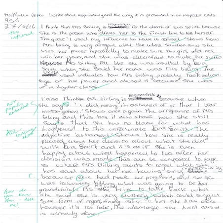 9AS Responsibility Essay Matt