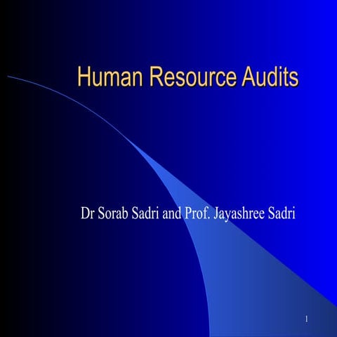 Auditing the HR function