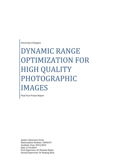REPORT_FINAL-KATARZYNA TEREK _DYNAMIC RANGE OPTIMIZATION OF HIGH QUALITY PHOT...