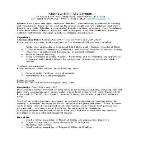 Simon Chubb CV 1.1 | DOC