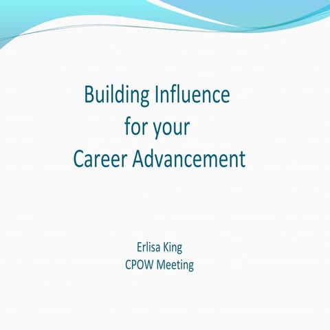 CPOW Presentation - Building Influence