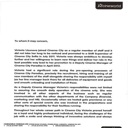 UNHCR_Letter of Reference | PDF