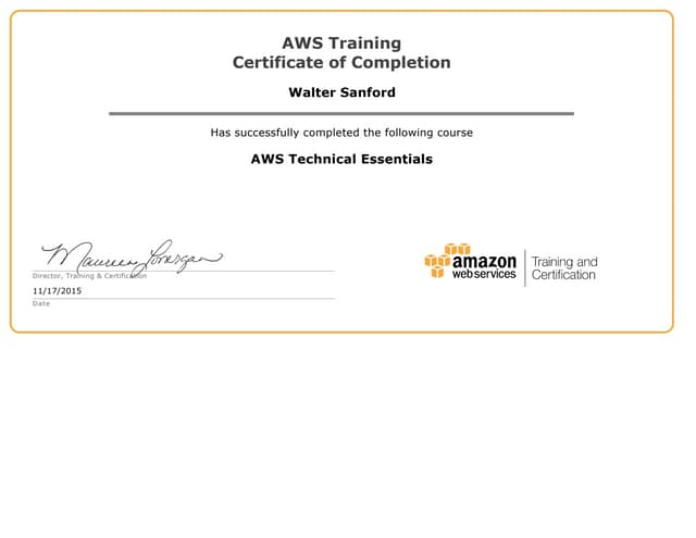 Technical Essentials Cert