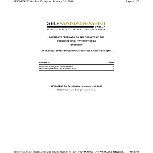 Talent Q Dimension Report - Korn Ferry Hay Group | PDF