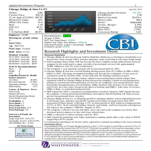 AIP Chicago Bridge & Iron Research Report (1) | DOCX
