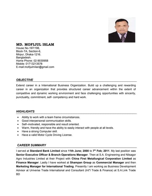 MD. MOFIJUL ISLAM LinkedIN