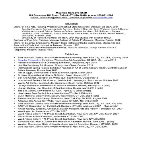Mounira Stott CV-July-2015