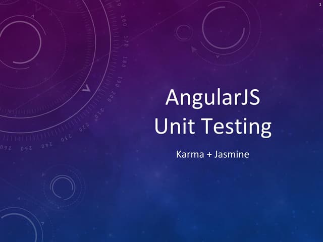AngularJS Unit Test