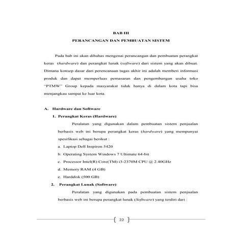9 BAB III Perancangan dan Pembuatan Sistem