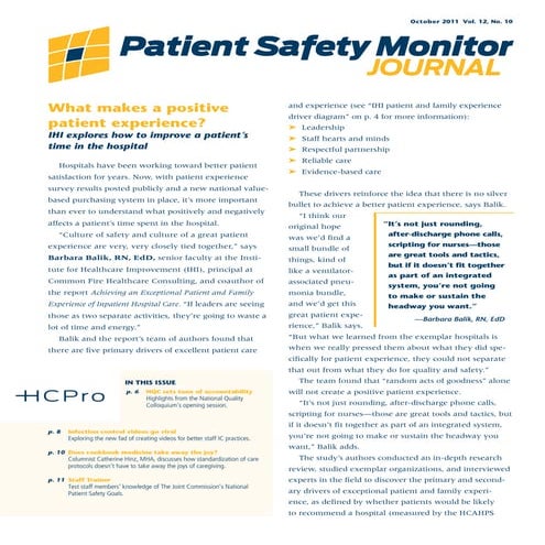 9) balik what makes positive pt experience pt safety monitor journal oct11