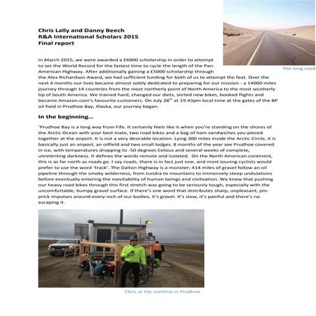 Pan American Highway Final Report