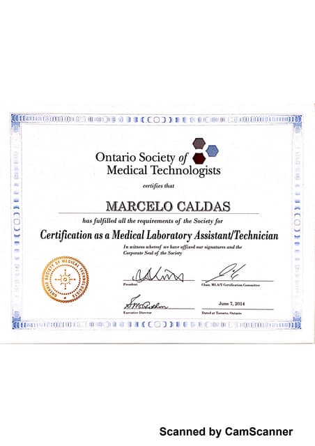 CSMLS Certificate | PDF