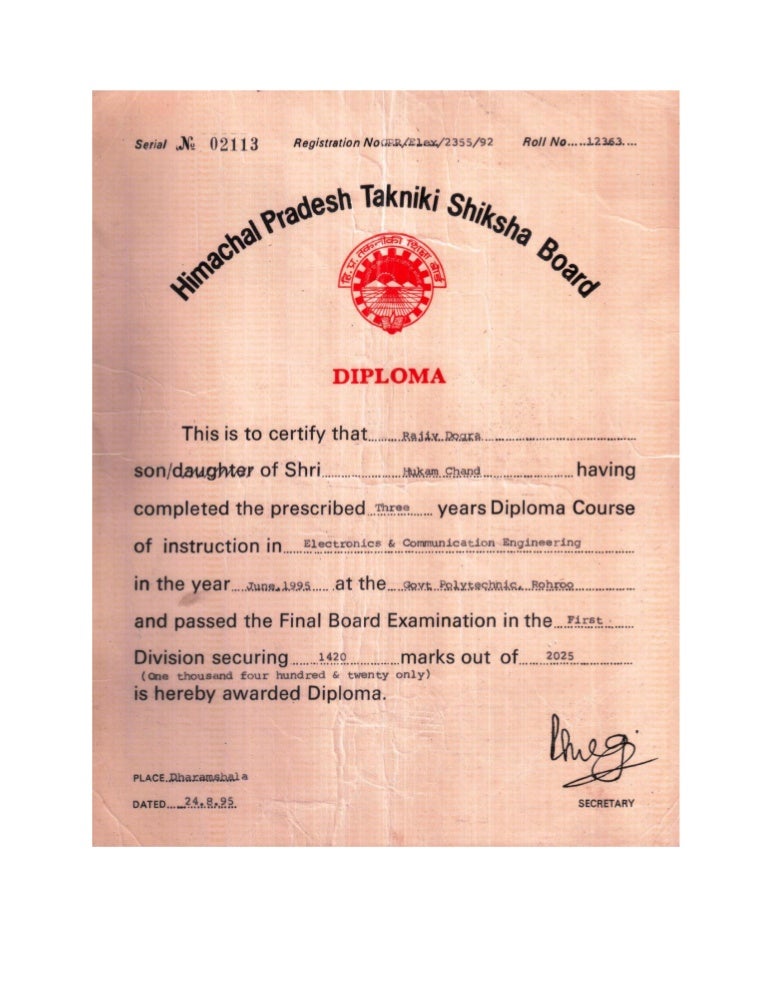 Diploma in Electronics & Communication Engineering