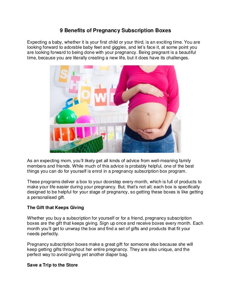 pregnant mom subscription box