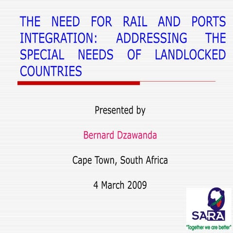 Rail and Port Integration | PPT