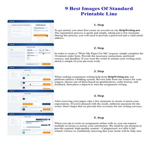 9 Best Images Of Standard Printable Line