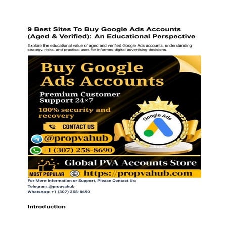 Buy Google Ads Accounts – High Verified Threshold & Active.docx