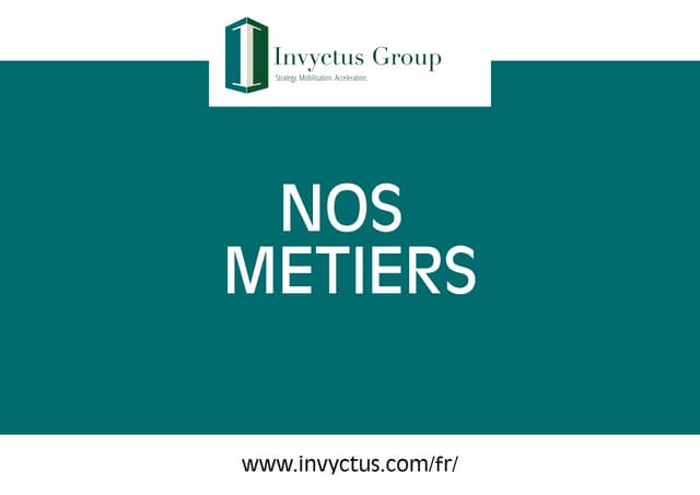 Invyctus - Nos Métiers