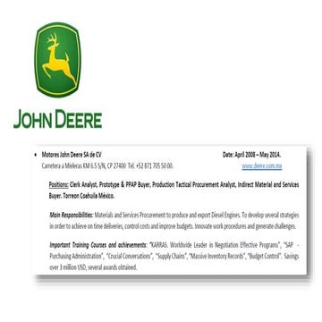 My Job Experience. JD