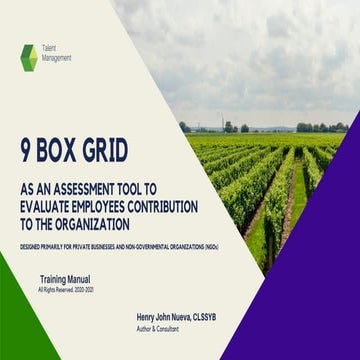 9 Box Grid : As an assessment tool to evaluate employees contribution to the ...
