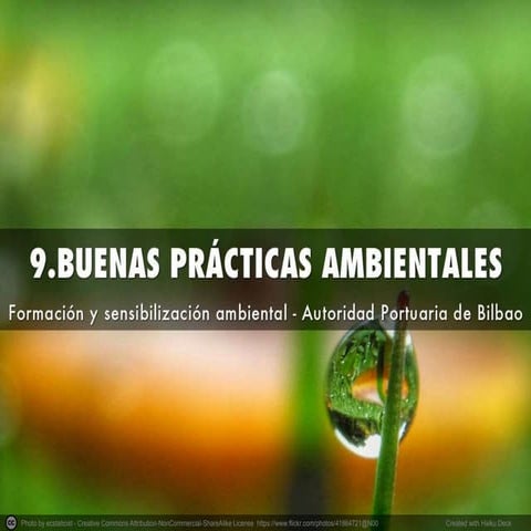 TEMA 9 BUENAS PRÁCTICAS AMBIENTALES