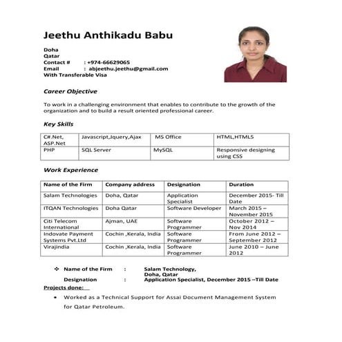 Jeethu_Resume M