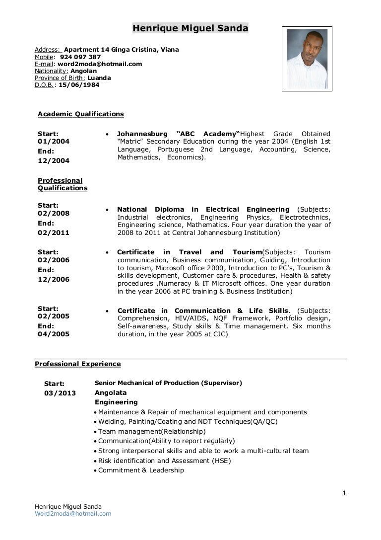 How to write a curriculum vitae image