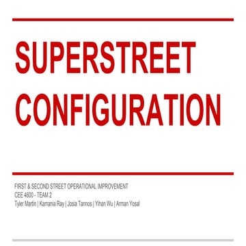 Final Presentation (Transportation Planning & Design)