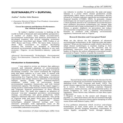 The Rise Of The Sustainable Enterprise | PDF