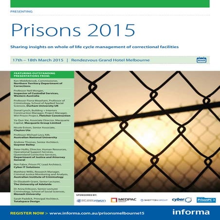 Prisons 2015 - Brochure