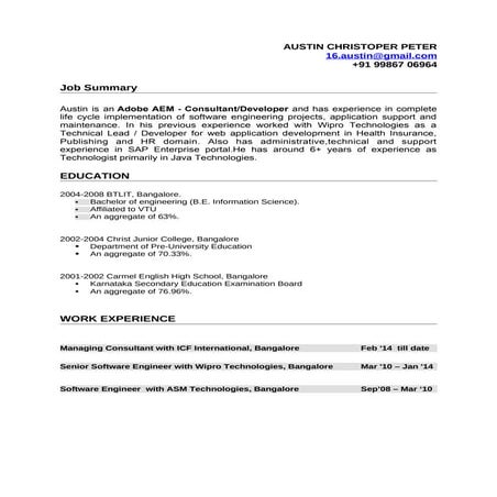 AUSTIN CHRISTOPER PETER