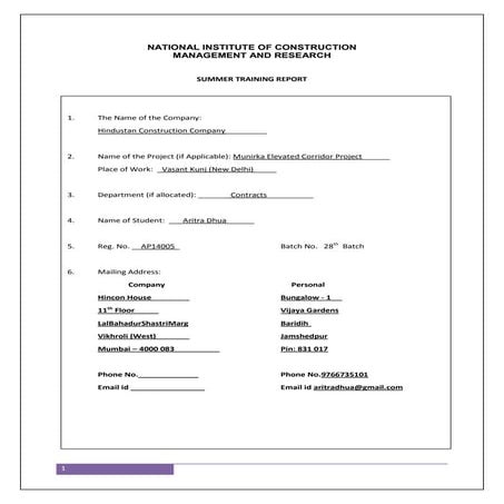 Aritra Final Report Declaration