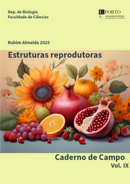 CADERNO DE CAMPO | Estruturas Reprodutoras (Vol. IX)