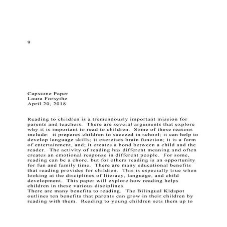 9Capstone PaperLaura ForsytheApril 20,.docx