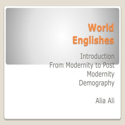 World Englishes