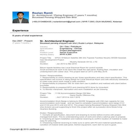 Radhuan CV 2015 latest | DOCX