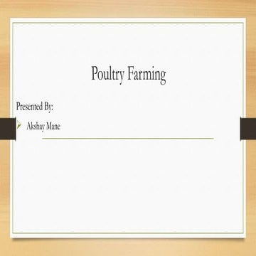 Poultry Farming