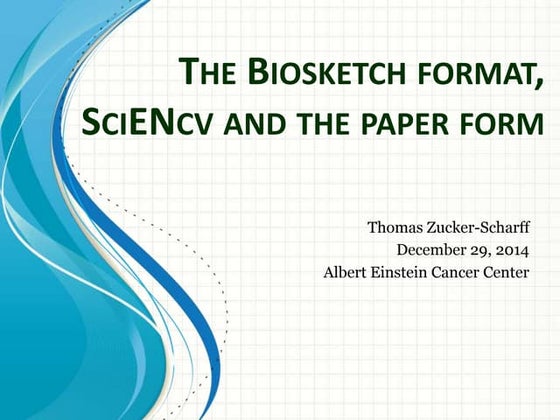Bio Sketch Writing: How Does It Looks Like? | PPTX
