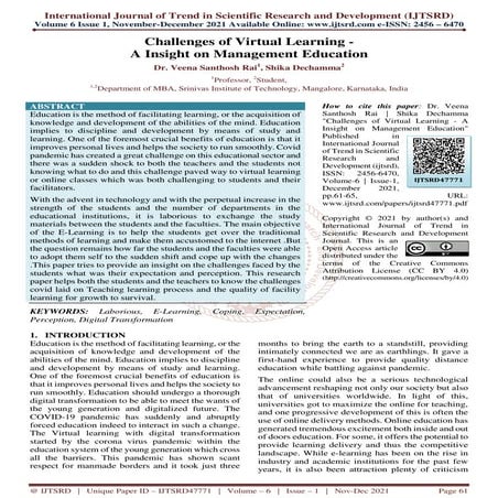 A Comparative Study On Effectiveness Of Online And Offline Learning In ...