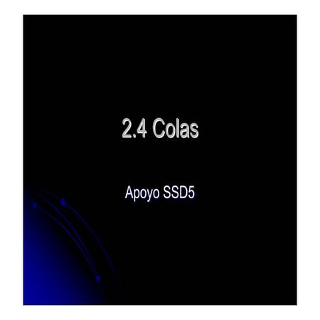 Tipos de Colas en Programación en C++ - Presentación | PPTX