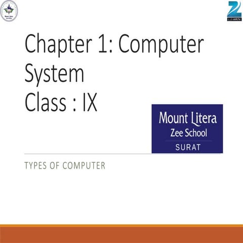 grade ix computer system introduction peripheral | PPTX