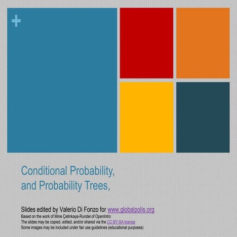 Conditional probability, and probability trees