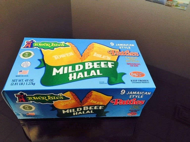 9ct mild beef halal jamaican patties (ti)