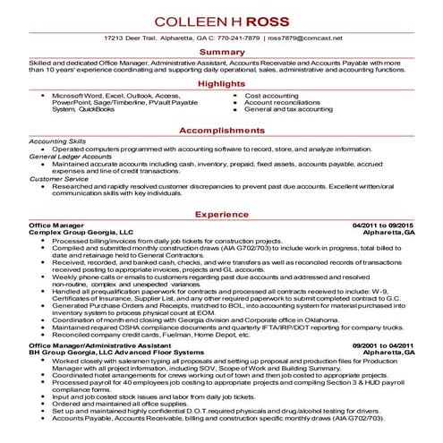 Colleen Ross Resume 2