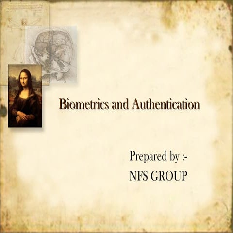 Biometric Authentication PPT | PPTX