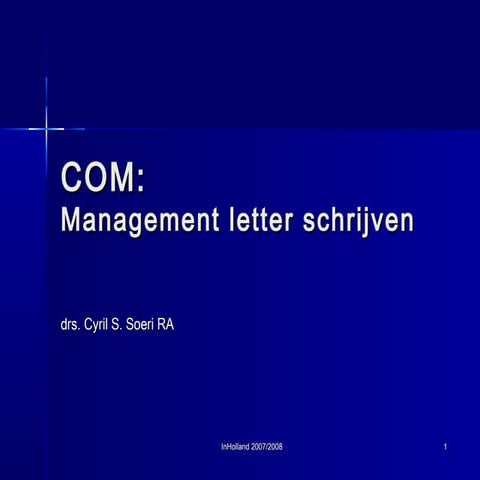 presentatie Management letter (basic)